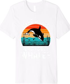 women men apparel: Funny animals vintage whale orca design Premium T-Shirt