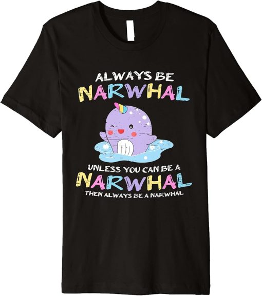 Narwhals Unicorns Of The Sea - Orca Narwhal Premium T-Shirt