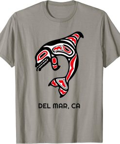 Del Mar, California Native American Orca Killer Whales Gift T-Shirt